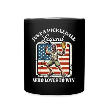 Joueur de pickleball américain - Mug uni - noir - Devant