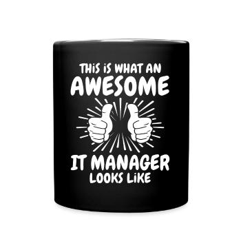 IT Manager - Full Colour Mug - black - Front