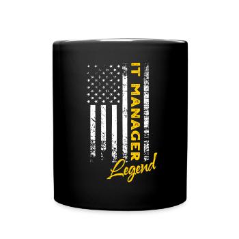 Légende du responsable informatique - Mug uni - noir - Devant