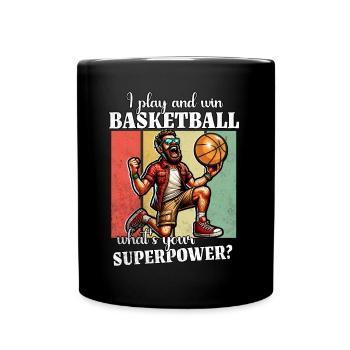 Drôle de dicton de basket-ball - Mug uni - noir - Devant