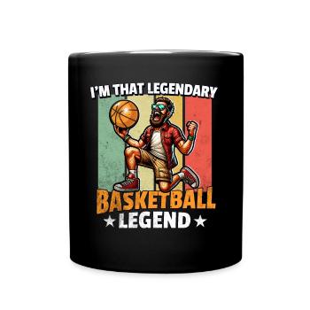 Légende du basket-ball - Mug uni - noir - Devant