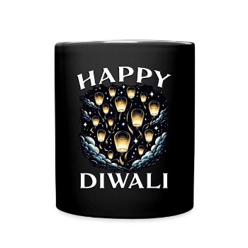 Happy Diwali - Full Colour Mug - black - Front