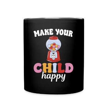 Bubblegum Nostalgia Kids Candy Candy - Full Colour Mug - black - Front