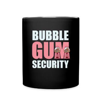 Bubble Gum Security Gumball Machine Gift - Full Colour Mug - black - Front
