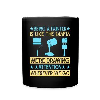 House Painter Dad Unique Gifts - Full Colour Mug - black - Front