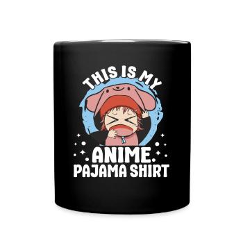 This Is My Anime Pajama Japanese Anime Manga Otaku - Full Colour Mug - black - Front
