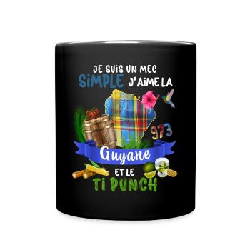 Guyana Madras Hummingbird Ti Punch Aperitif Gift Men - Full Colour Mug - black - Front