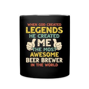 Brewer - Full Colour Mug - black - Front