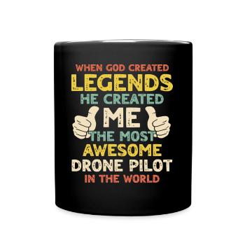 Drone Pilot - Full Colour Mug - black - Front