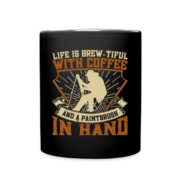 Artist Painter Graphic Life & Isrew-Tiful With - Full Colour Mug - black - Front