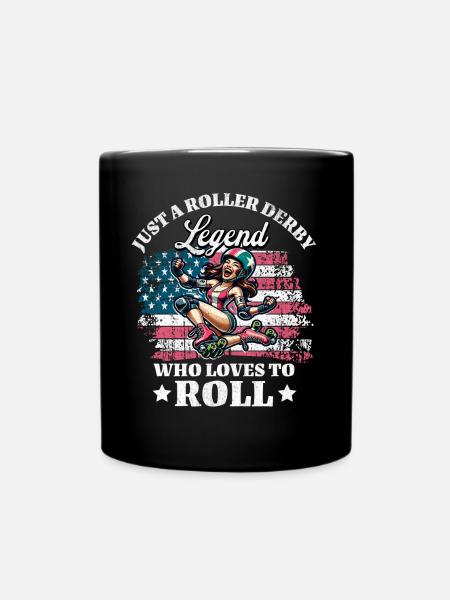 Joueur américain de roller derby - Mug uni - noir