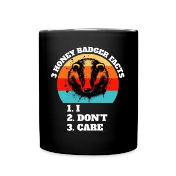 Dictons de blaireau de miel - Mug uni - noir - Devant
