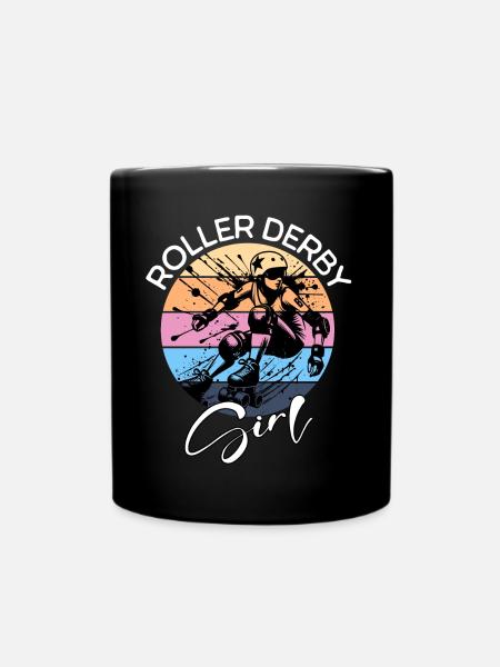 Fille de roller derby - Mug uni - noir