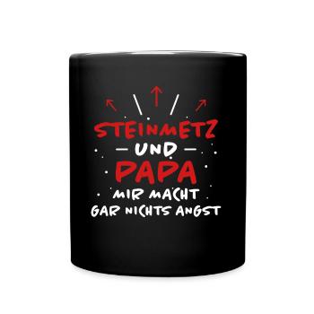 Steinmetz Spruch Beruf Lustiges Steinmetz Geschenk - Tasse einfarbig - Schwarz - Vorne