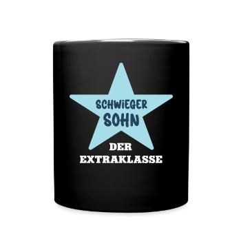 Schwiegersohn Hochzeit Schwiegerkind Bester Sohn - Tasse einfarbig - Schwarz - Vorne