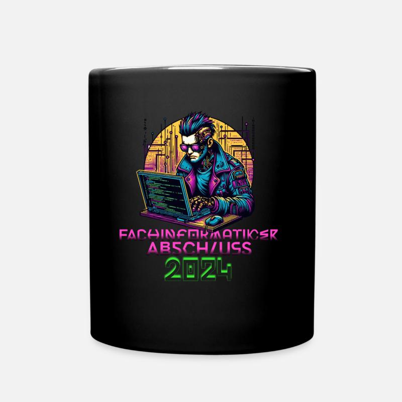 Fachinformatiker Abschluss Softwareentwickler Code - Tasse einfarbig - Schwarz