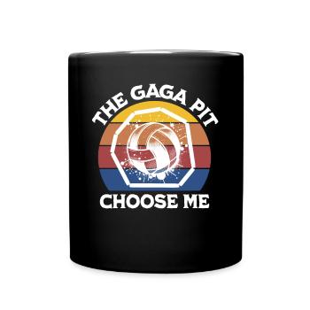 Funny Gaga Ball Saying - Full Colour Mug - black - Front