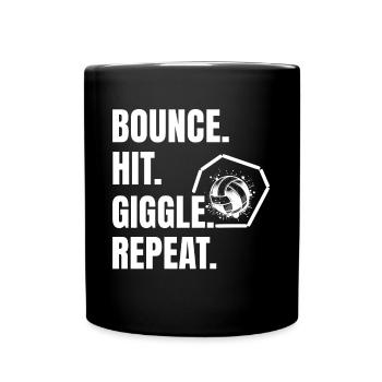 Funny Gaga Ball Saying - Full Colour Mug - black - Front