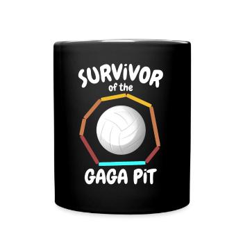 Gaga Ball Sayings - Full Colour Mug - black - Front