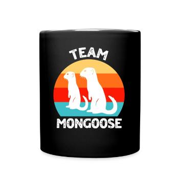 Suricates amusants - Mug uni - noir - Devant