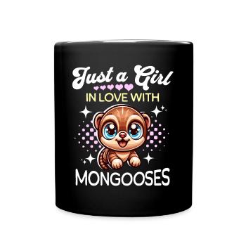 Mongoose Girl - Full Colour Mug - black - Front