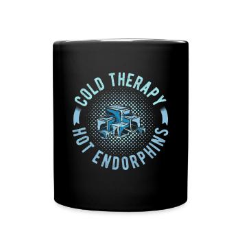 Ice Swimming frozen therapy Hot Endorphins Ice - Tasse einfarbig - Schwarz - Vorne