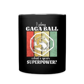 Funny Gaga Ball Saying - Full Colour Mug - black - Front