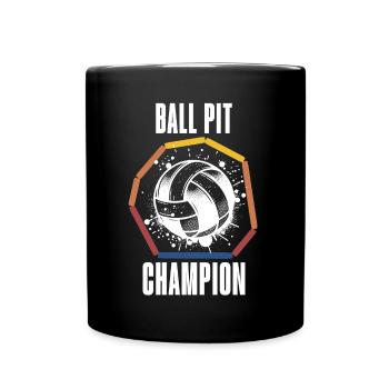 Lustiger Gaga Ball Spruch - Tasse einfarbig - Schwarz - Vorne