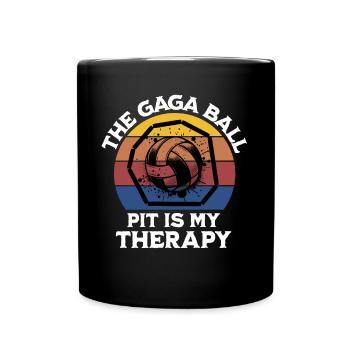 Funny Gaga Ball Saying - Full Colour Mug - black - Front
