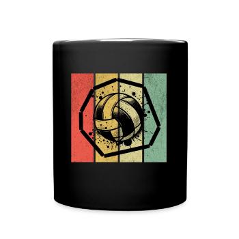 Gaga Ball Retro - Full Colour Mug - black - Front