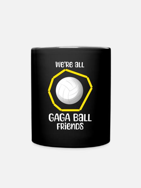 Gaga Ball Sprüche - Tasse einfarbig - Schwarz