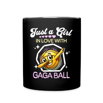 Gaga Ball Girl - Full Colour Mug - black - Front