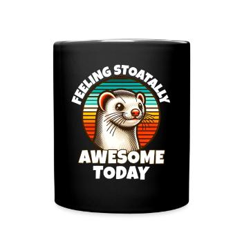 Ermine Sayings - Full Colour Mug - black - Front