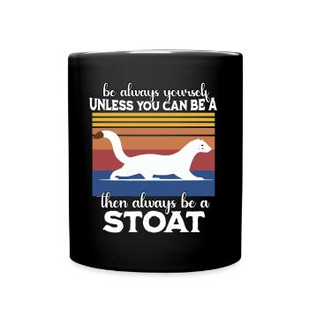 Ermine Saying - Full Colour Mug - black - Front