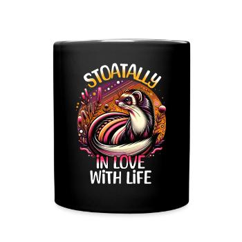 Funny Ermine Sayings - Full Colour Mug - black - Front