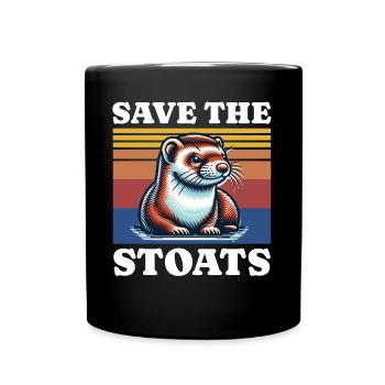 Save Stoat - Full Colour Mug - black - Front