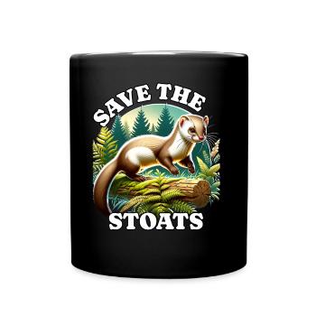 Save Ermine - Full Colour Mug - black - Front