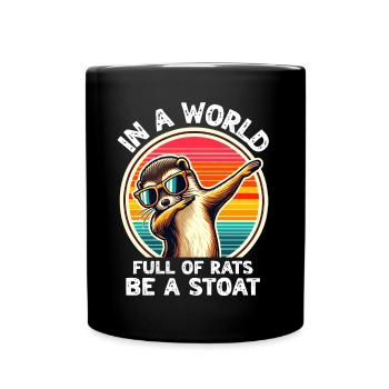 Funny Ermine Sayings - Full Colour Mug - black - Front
