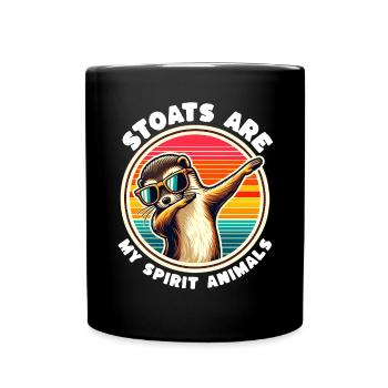 Funny Ermine Sayings - Full Colour Mug - black - Front