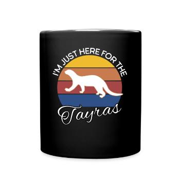 Lustige Marder Sprüche - Tasse einfarbig - Schwarz - Vorne
