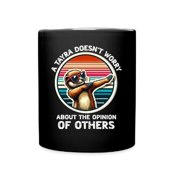 Lustige Marder Sprüche - Tasse einfarbig - Schwarz - Vorne