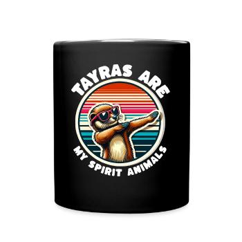 Lustige Marder Sprüche - Tasse einfarbig - Schwarz - Vorne