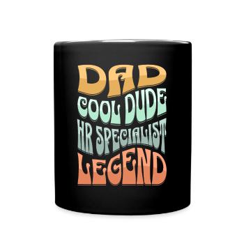 Dad HR Specialist - Full Colour Mug - black - Front