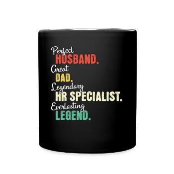HR Specialist Dad - Full Colour Mug - black - Front