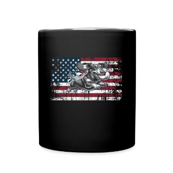 Teckel États-Unis - Mug uni - noir - Devant