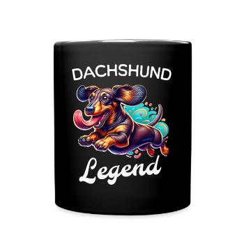 Dachshund Legend Dachshund - Full Colour Mug - black - Front