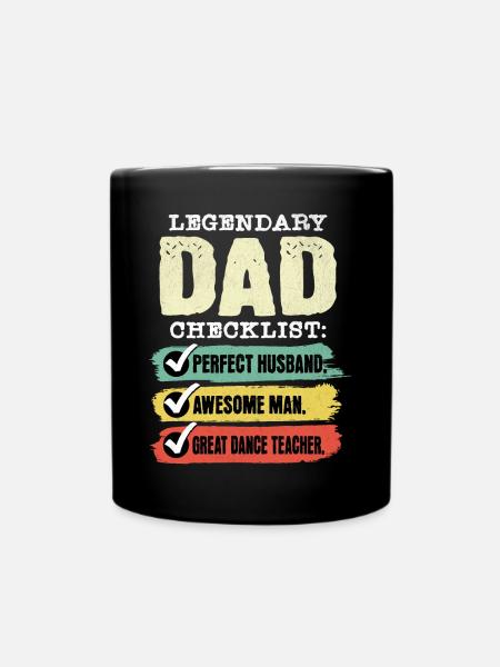 Papa Professeur de danse Fête des Pères - Mug uni - noir