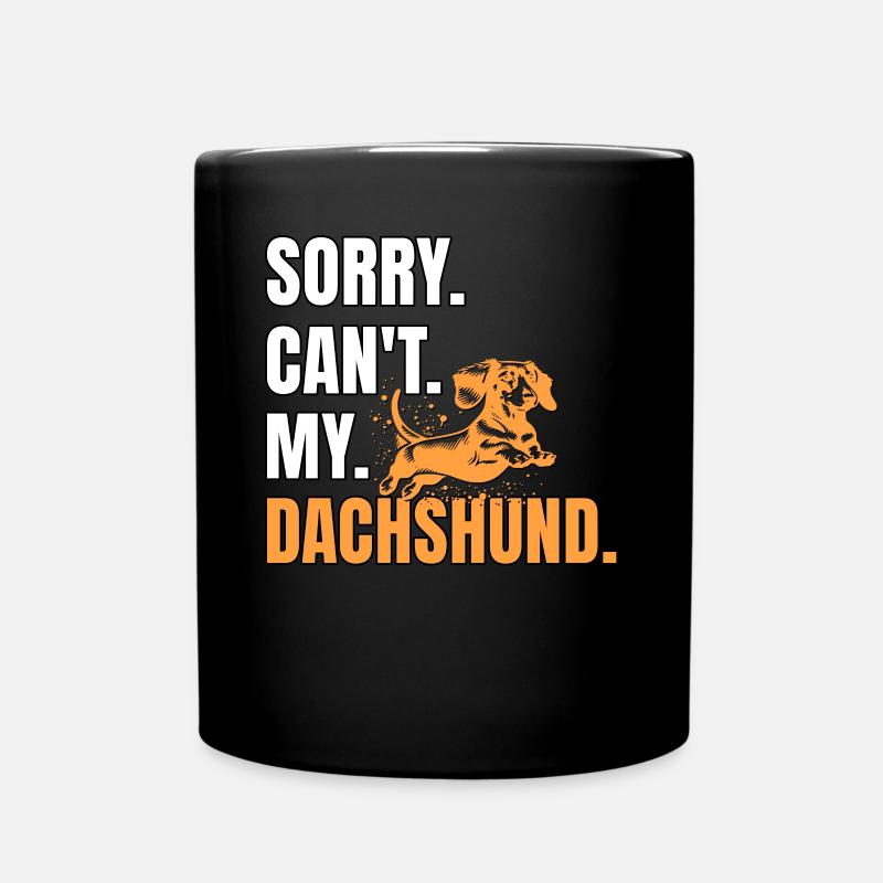 Dackel Dachshund - Full Colour Mug - black