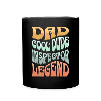 Papa Inspector - Full Colour Mug - black - Front