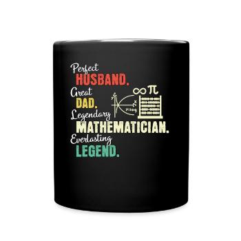 Mathematician Dad - Full Colour Mug - black - Front